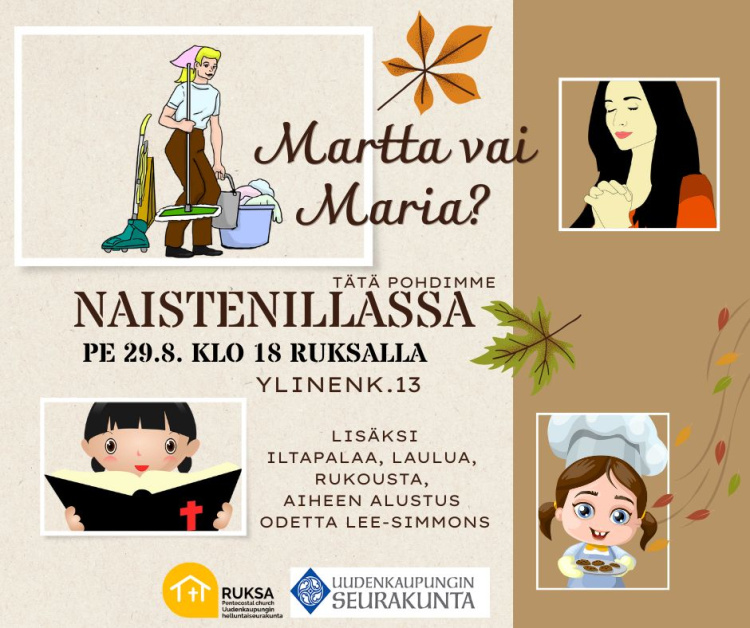 Naistenilta naistenpäivä 29.8.