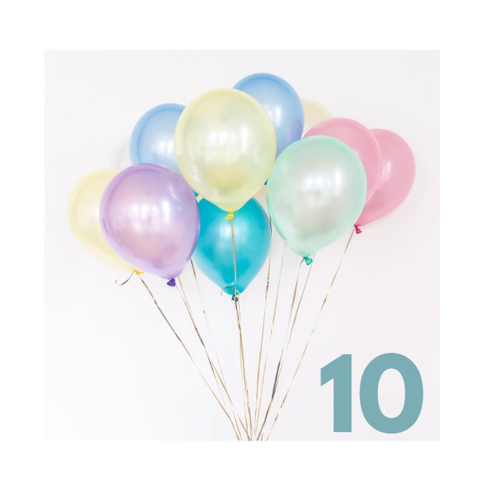 ilmapalloja ja numero 10