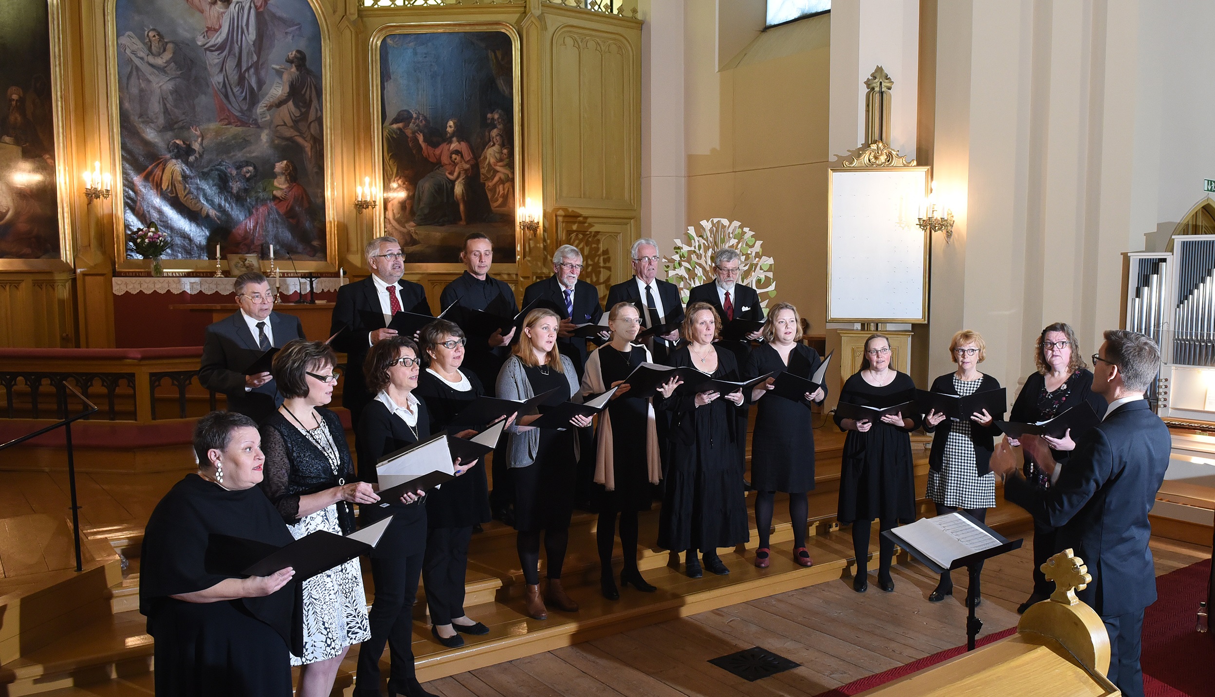 Cantilona-kuoro Sävelhartaudessa 22.9.2019 Uudenkaupungin Uudessa kirkossa