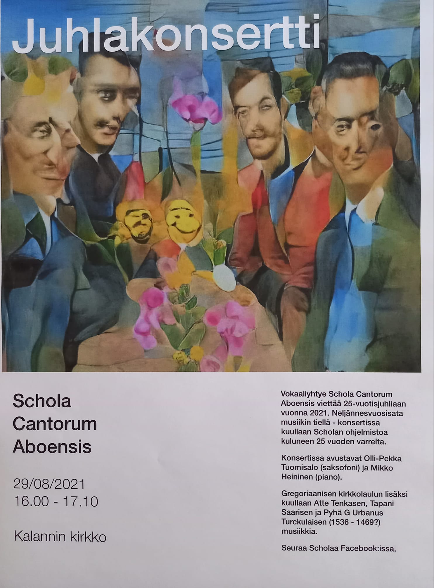 värikäs kuva lauluyhtyeestä